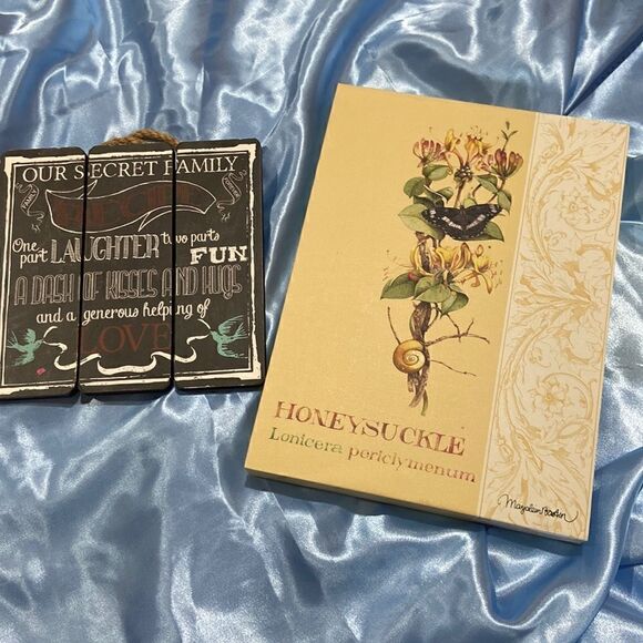 NWOT Wall Art Honeysuckle by Demdaco and Our Family Secret pictures‎ - Picture 1 of 10